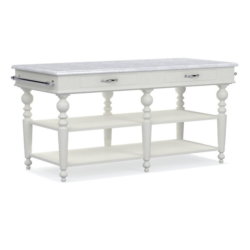 Larkspur MarbleTop Kitchen Island Williams Sonoma AU